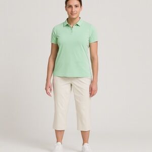 NIKE GOLF Tour Performance Dry-Fit Beige Cropped Pants Women’s Size 14